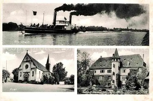 AK / Ansichtskarte Rust Ortenaukreis Rhein Kirche Schloss Balthasarburg Kat. Rust