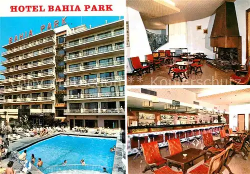 AK / Ansichtskarte El Arenal Mallorca Hotel Bahia Park Swimming Pool Bar Kaminzimmer Kat. S Arenal