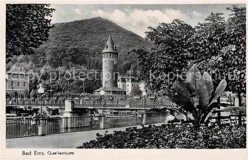 AK / Ansichtskarte Bad Ems Quellenturm Uferpromenade an der Lahn Kat. Bad Ems