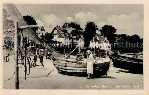 AK / Ansichtskarte Bansin Ostseebad am Fischerstrand Kat. Heringsdorf