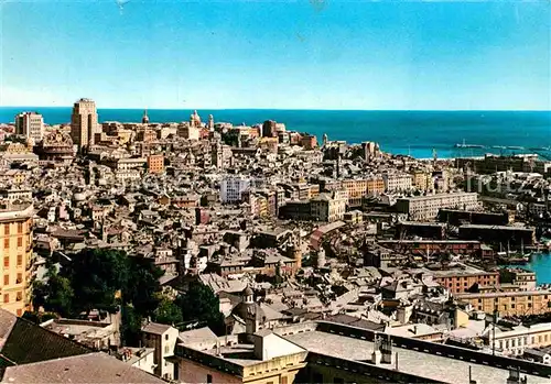 AK / Ansichtskarte Genova Genua Liguria Panorama Meerblick Kat. Genova