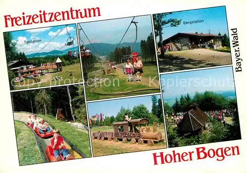 AK / Ansichtskarte Neukirchen Heilig Blut Freizeitzentrum Hoher Bogen Bayerischer Wald Bergstation Sessellift Rutschbahn Kat. Neukirchen b.Hl.Blut