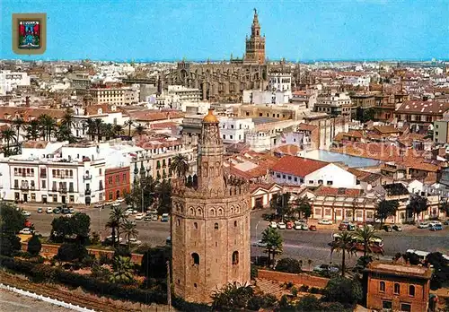 AK / Ansichtskarte Sevilla Andalucia Torre del Oro y Catedral Kat. Sevilla 