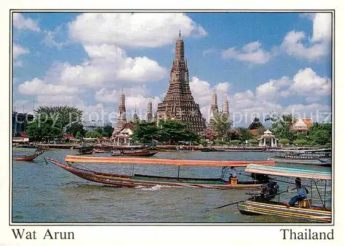 AK / Ansichtskarte Bangkok Wat Arun Temple of Dawn Chao Phaya River Kat. Bangkok
