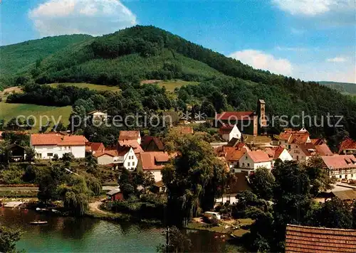 AK / Ansichtskarte Schoenau Pfalz Teilansicht mit Koenigsweiher Wasgau Kat. Schoenau (Pfalz)