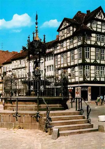 AK / Ansichtskarte Hannover Holzmarkt Brunnen Fachwerkhaeuser Altstadt Kat. Hannover