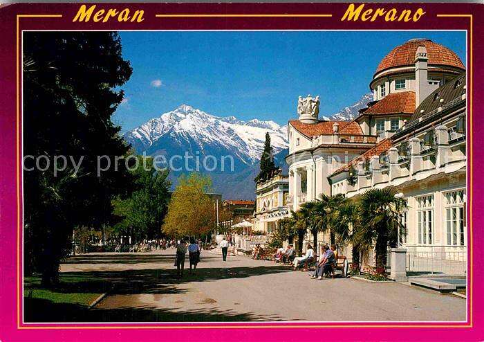 1 AK ANSICHTSKARTE CARTOLINA KURORT MERAN SÜDTIROL MERANO ALTO ADIGE i2391 