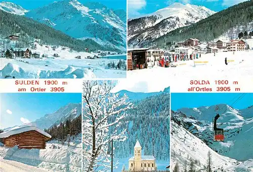AK / Ansichtskarte Solda Sulden Wintersportzentrum Ortlergruppe Kat. Stilfs