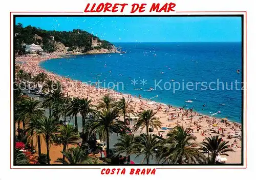 AK / Ansichtskarte Lloret de Mar Panorama Strand Kat. Costa Brava Spanien