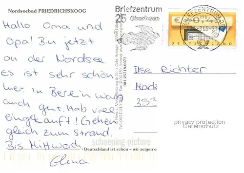 AK / Ansichtskarte Friedrichskoog Nordseebad Windmuehle Hafen Fischkutter Seehunde Promenade