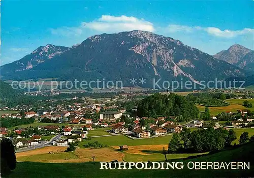 AK / Ansichtskarte Ruhpolding Panorama mit Bayerischen Alpen Kat. Ruhpolding