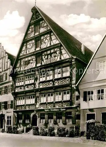 AK / Ansichtskarte Dinkelsbuehl 1000jaehrige Stadt Hotel Deutsches Haus Fachwerkhaus Kat. Dinkelsbuehl