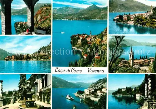 AK / Ansichtskarte Varenna Teilansichten Kirche Comer See Alpen Kat. Lago di Como