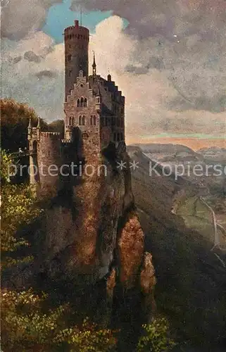 AK / Ansichtskarte Hoffmann Heinrich Schloss Lichtenstein  Kat. Kuenstlerkarte