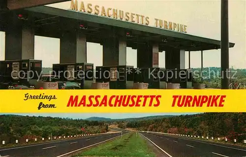 AK / Ansichtskarte Autobahn Massachusetts Turnpike  Kat. Autos