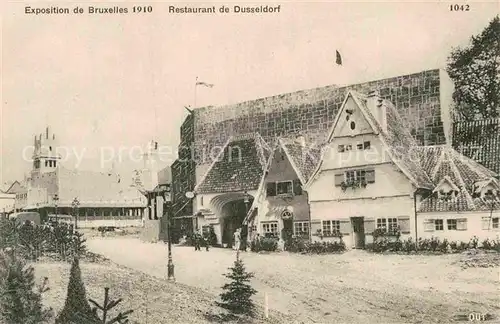 AK / Ansichtskarte Exposition Bruxelles 1910 Restaurant de Dusseldorf 