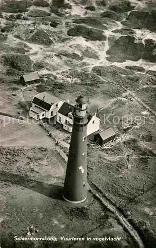 AK / Ansichtskarte Leuchtturm Lighthouse Schiermonnikoog Vuurtoren Vogelvlucht  Kat. Gebaeude
