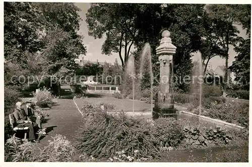 AK / Ansichtskarte Gruenstadt Peterspark Brunnen Kat. Gruenstadt