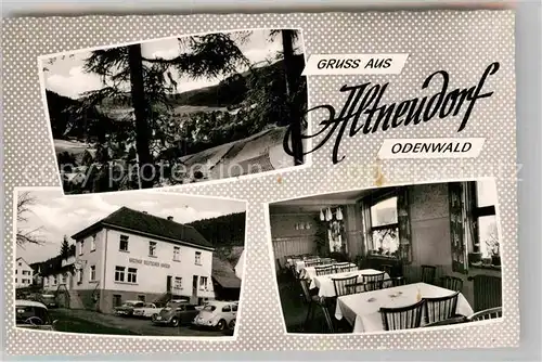 AK / Ansichtskarte Altneudorf Panorama Gasthof Deutscher Kaiser Gastraum Kat. Schoenau