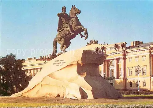 AK / Ansichtskarte St Petersburg Leningrad Petr I Denkmal 
