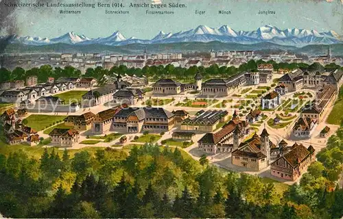 AK / Ansichtskarte Landesausstellung Bern 1914 Ansicht gegen Sueden  Kat. Expositions