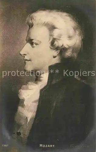 AK / Ansichtskarte Mozart Wolfgang Amadeus Kuenstlerkarte Rumpf  Kat. Komponist