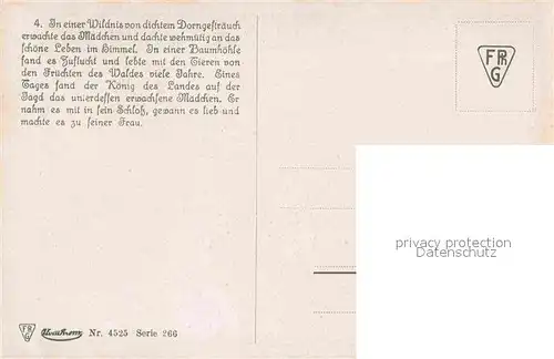 AK / Ansichtskarte Maerchen Sagen Marienkind Brueder Grimm O. Herrfurth Nr. 4525 Serie 266 Kat. Maerchen und Sagen