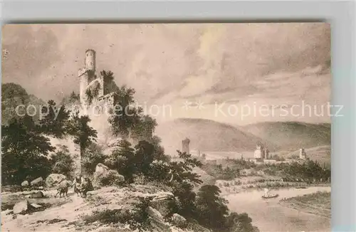 AK / Ansichtskarte Neckarsteinach mit Vorder Mittel Hinterburg und Burg Schwalbennest Kat. Neckarsteinach