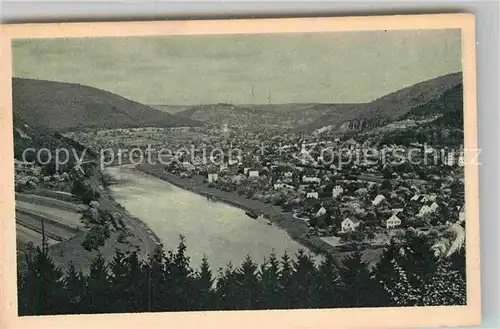 AK / Ansichtskarte Neckargemuend Panorama mit Dilsberg Kat. Neckargemuend