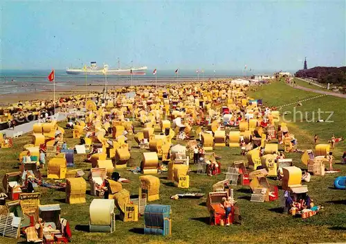 AK / Ansichtskarte Cuxhaven Doese Nordseebad Strand Kugelbake