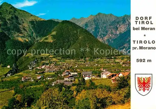 AK / Ansichtskarte Dorf Tirol Panorama  Kat. Tirolo