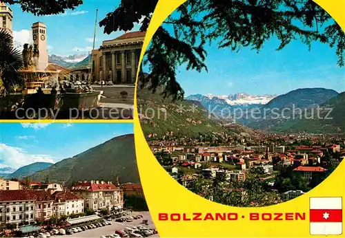 AK / Ansichtskarte Bolzano Panorama Brunnen Marktplatz Kat. Bolzano