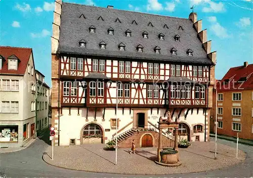 AK / Ansichtskarte Hanau Main Goldschmiedehaus Historisches Gebaeude Fachwerkhaus Kat. Hanau
