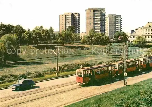 AK / Ansichtskarte Strassenbahn Warszawa Trasa W Z Kat. Strassenbahn