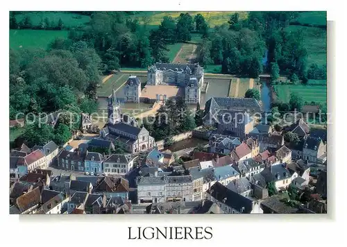 AK / Ansichtskarte Lignieres Cher Fliegeraufnahme Schloss Kat. Lignieres