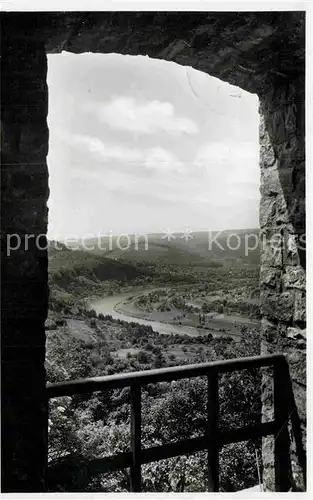 AK / Ansichtskarte Dilsberg Neckar Jugendherberge Dilsberg Blick vom Tagungsraum