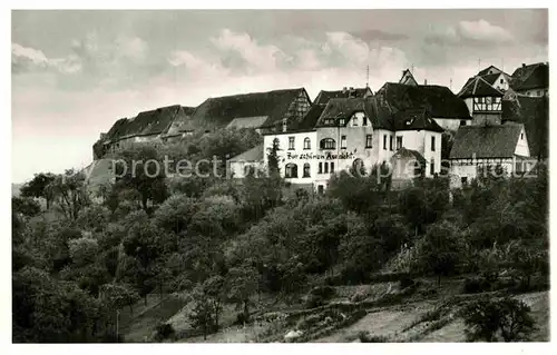 AK / Ansichtskarte Dilsberg Neckar Bergfeste Dilsberg Gasthof Schoene Aussicht