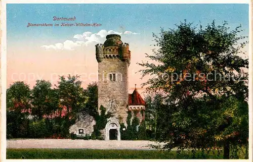AK / Ansichtskarte Dortmund Bismarckturm im Kaiser Wilhelm Hain Kat. Dortmund
