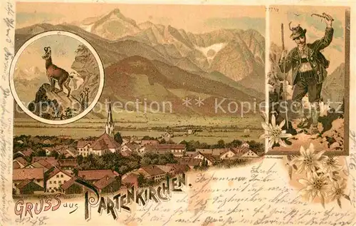 AK / Ansichtskarte Partenkirchen Hirschsprung Jaeger  Kat. Garmisch Partenkirchen