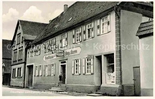 AK / Ansichtskarte Rohrbach Pfalz Gasthaus zum Lamm Kat. Rohrbach