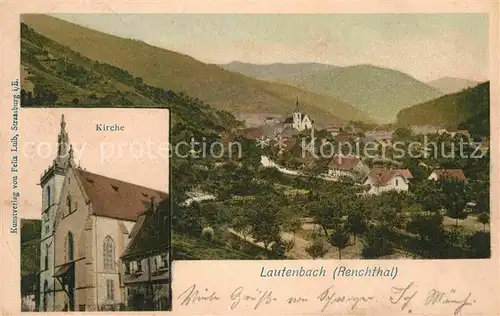 AK / Ansichtskarte Lautenbach Renchtal Kirche Panorama Kat. Lautenbach