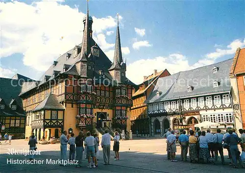 AK / Ansichtskarte Wernigerode Harz Historischer Marktplatz Kat. Wernigerode