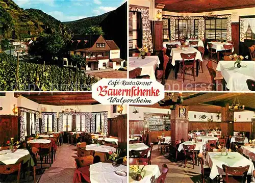 AK / Ansichtskarte Walporzheim Cafe Restaurant Bauernschenke Kat. Bad Neuenahr Ahrweiler