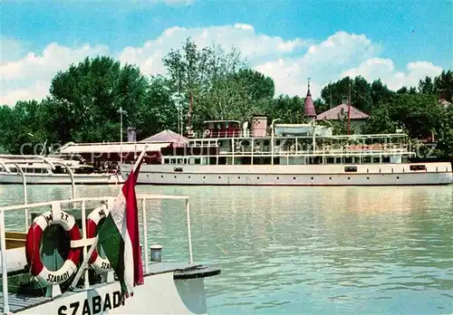 AK / Ansichtskarte Siofok Hafen Personenschiff Szabadi  Kat. Siofok