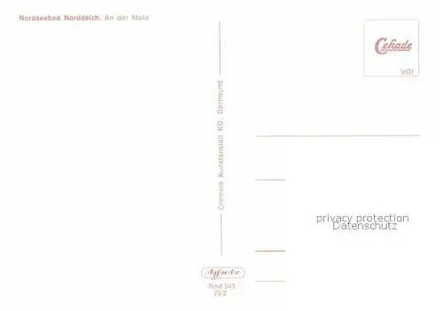 AK / Ansichtskarte Norddeich Ostfriesland An der Mole Kat. Norden