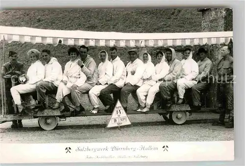 AK / Ansichtskarte Salzbergwerk Duerrnberg Hallein Salzbergwerk Bahn  Kat. Rohstoffe Commodities