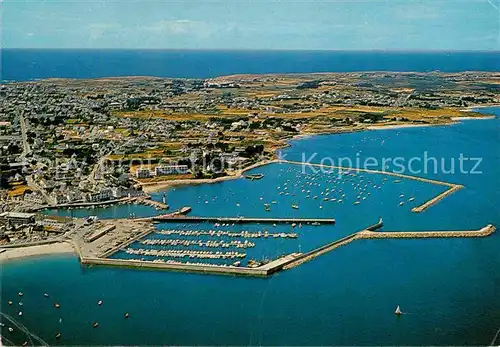 AK / Ansichtskarte Quiberon Morbihan Fliegeraufnahme Hafen Kat. Quiberon