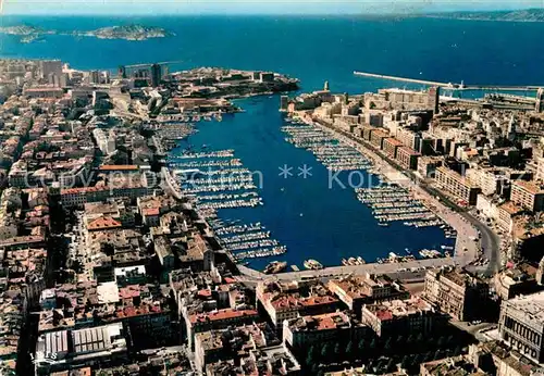 AK / Ansichtskarte Marseille Fliegeraufnahme Hafen Kat. Marseille