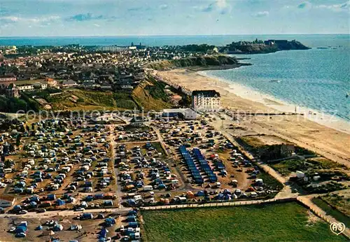 AK / Ansichtskarte Donville les Bains Fliegeraufnahme Campingplatz  Kat. Donville les Bains