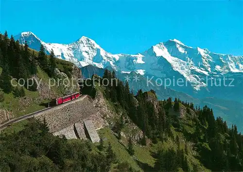 AK / Ansichtskarte Schynige Platte Bahn Eiger Moench Jungfrau  Kat. Eisenbahn